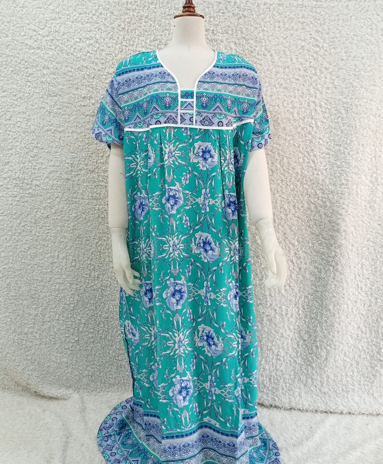 Printed Lilan Long Nighty