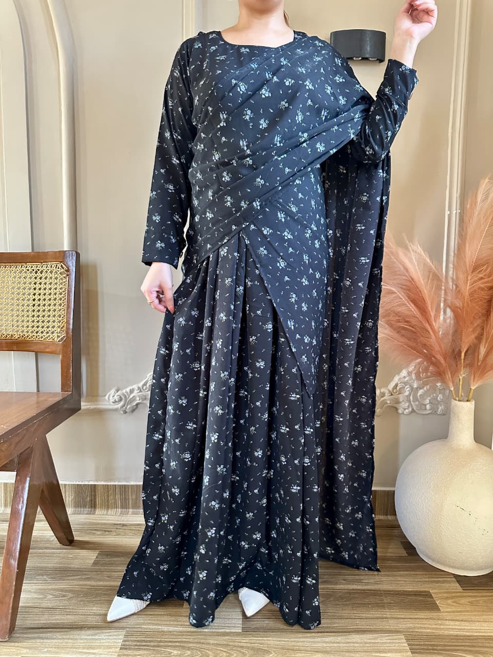 Elegant 2 in 1 Frock Saree
