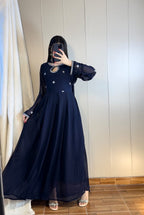 Noor-e-Shab Embroidered 3 Piece Frock