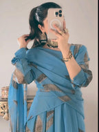 Elegant 2 in 1 Frock Saree