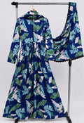 Chiffon Maxi with Same Dupatta
