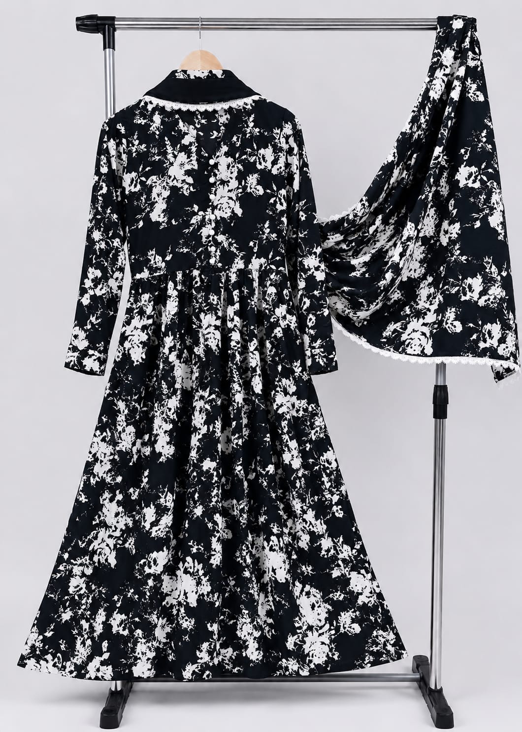 Chiffon Maxi with Same Dupatta