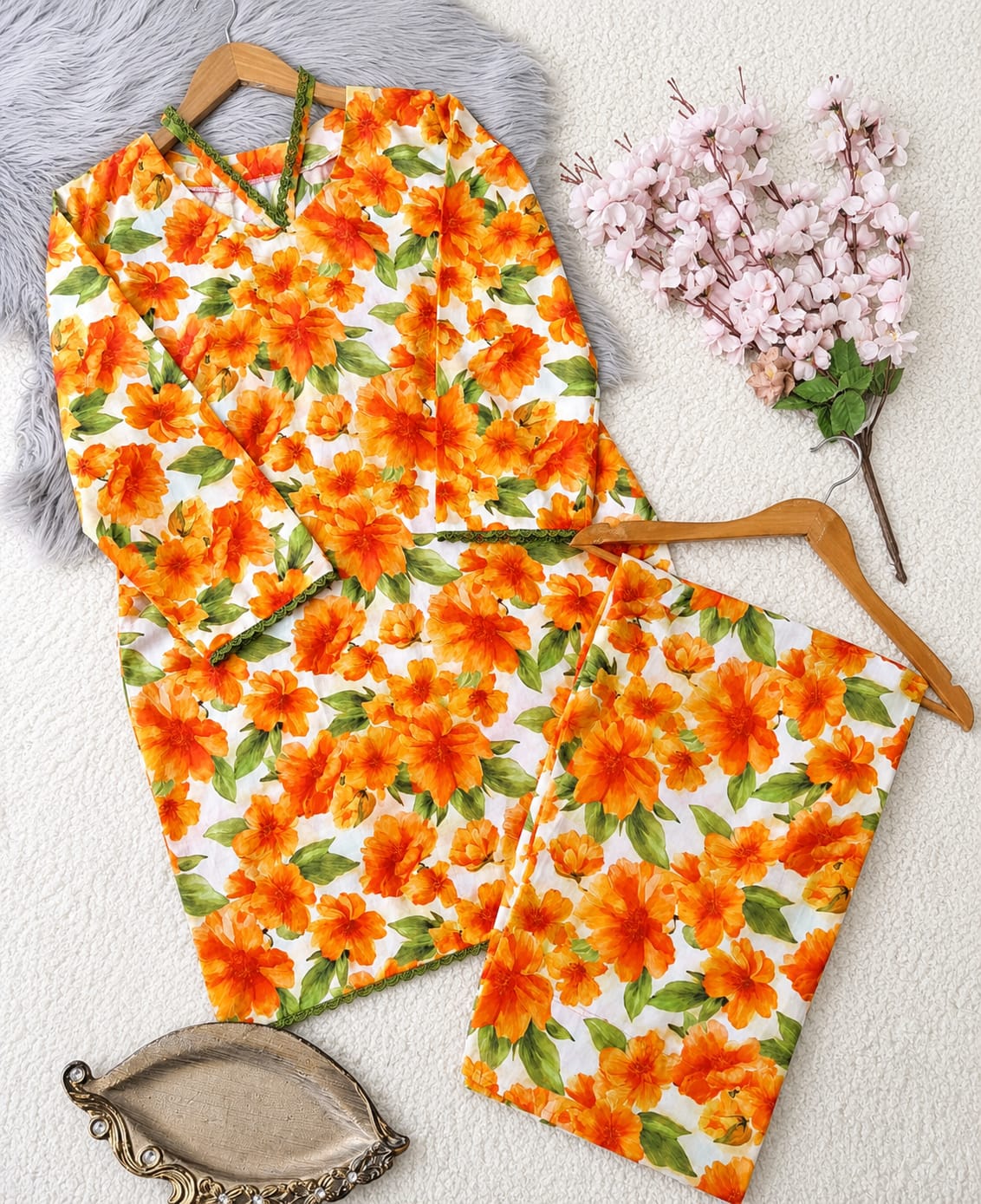 Lawn Farshi Shalwar Set