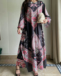 Rania Black Digital Long 2 Piece