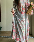 Rania Grey Digital Long 2 Piece