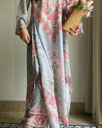 Rania Grey Digital Long 2 Piece
