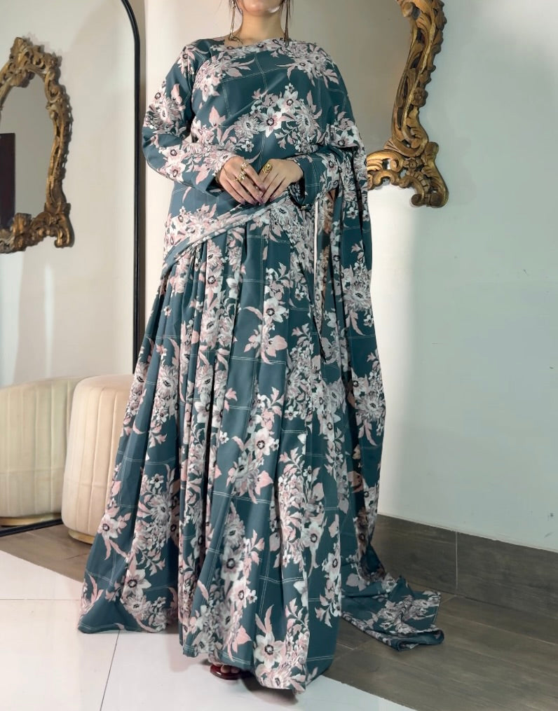 Elegant 2 in 1 Frock Saree