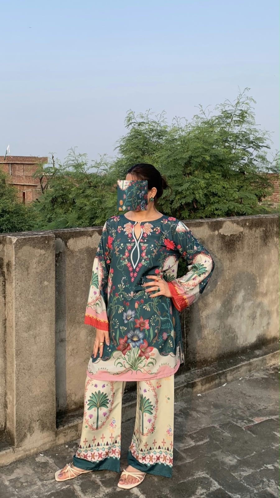 Eshal Digital Short 2 Piece