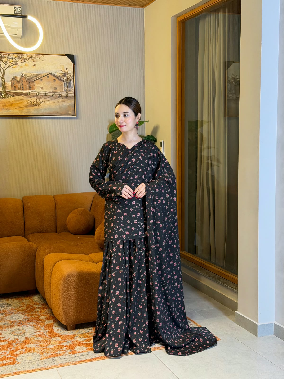 Elegant 2 in 1 Frock Saree