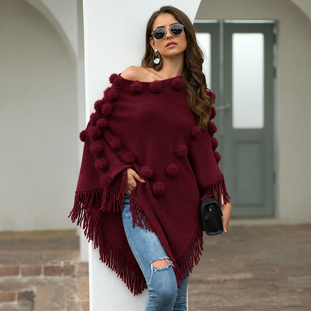 POM POM Cape Shawl