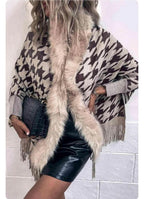 FURR Cape Shawl With Sleeves