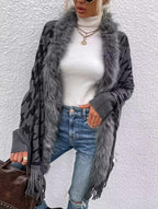 FURR Cape Shawl With Sleeves
