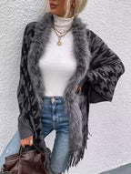 FURR Cape Shawl With Sleeves