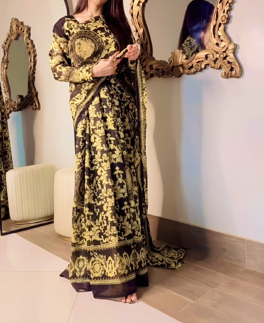 Elegant 2 in 1 Saree