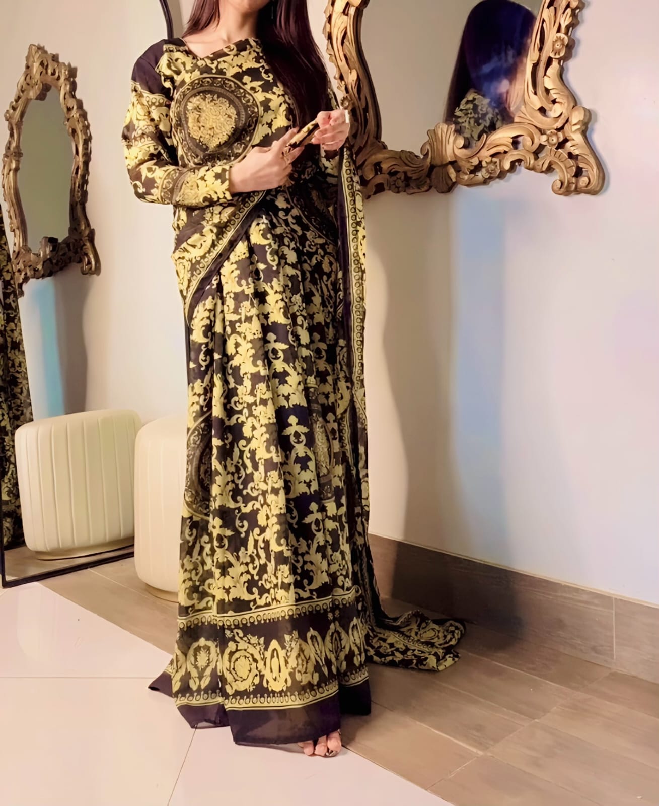 Elegant 2 in 1 Saree