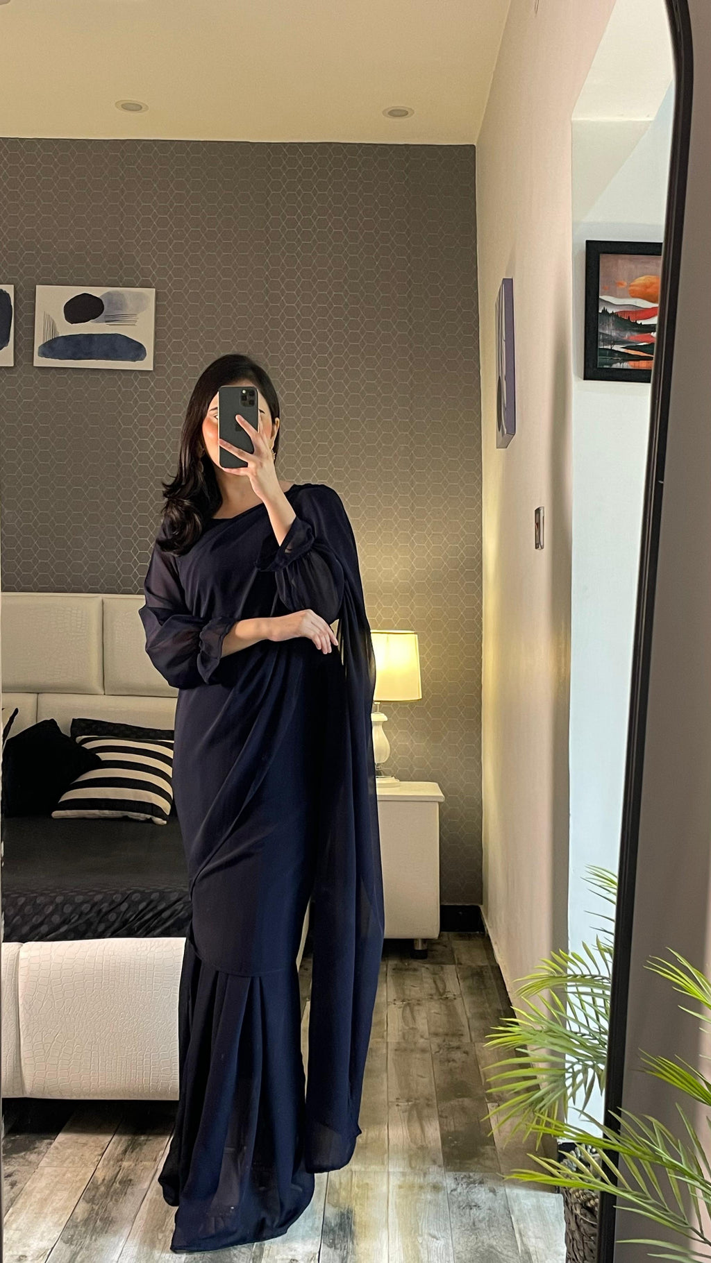 Elegant 2 in 1 Saree