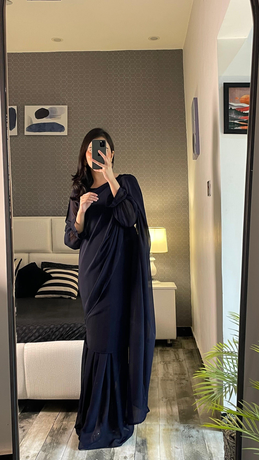 Elegant 2 in 1 Saree