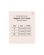 Elegant 2 in 1 Saree