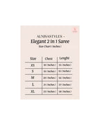 Elegant 2 in 1 Saree