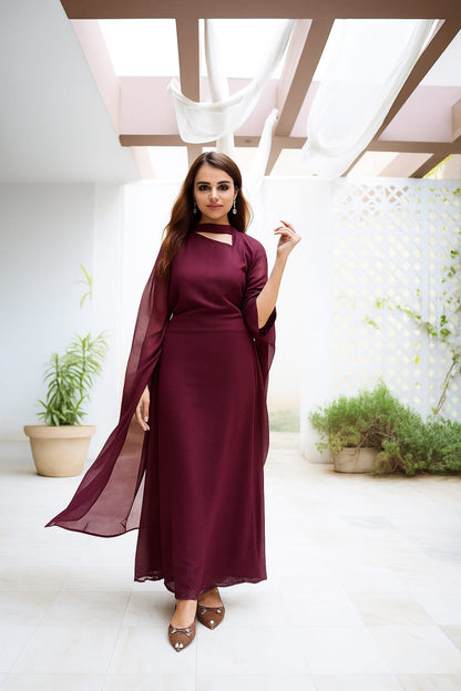 Cut Neck Maxi