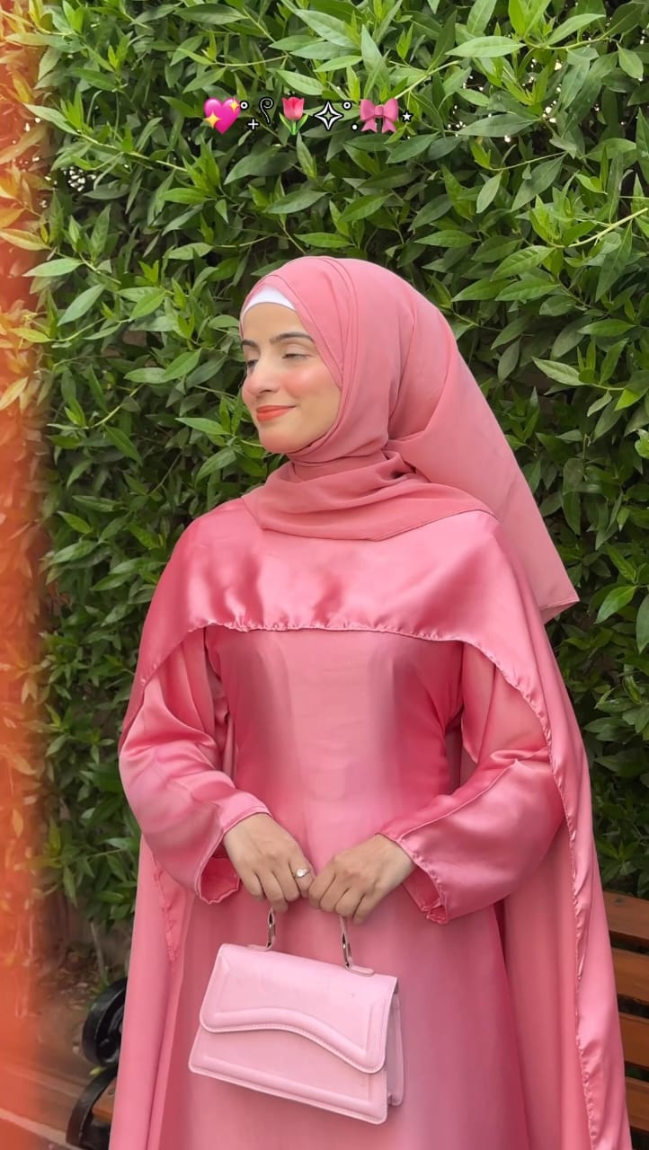 Silk Modest Flora with scarf