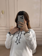 Embroidered Kurta Set & Farshi Shalwar