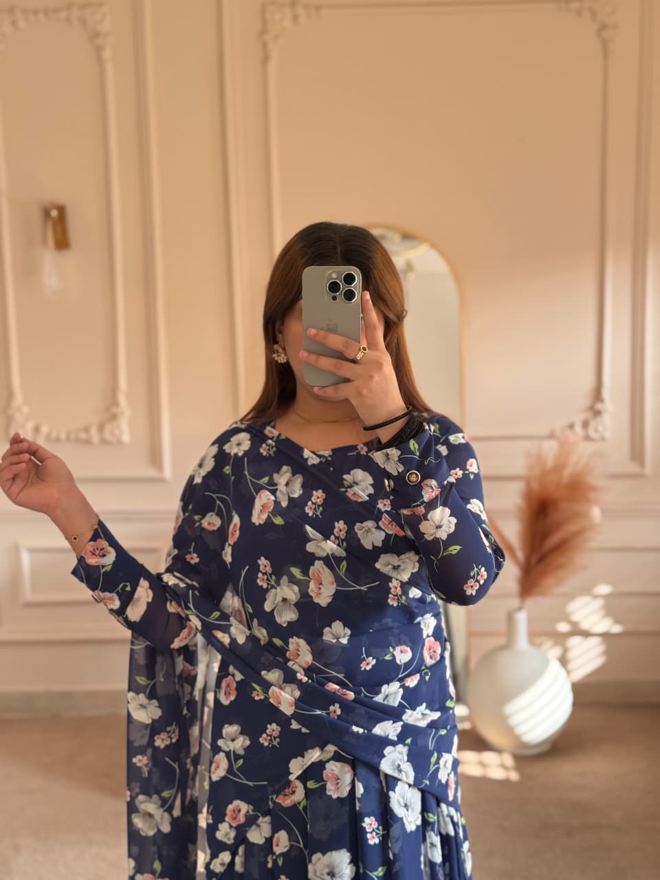 Elegant 2 in 1 Frock Saree