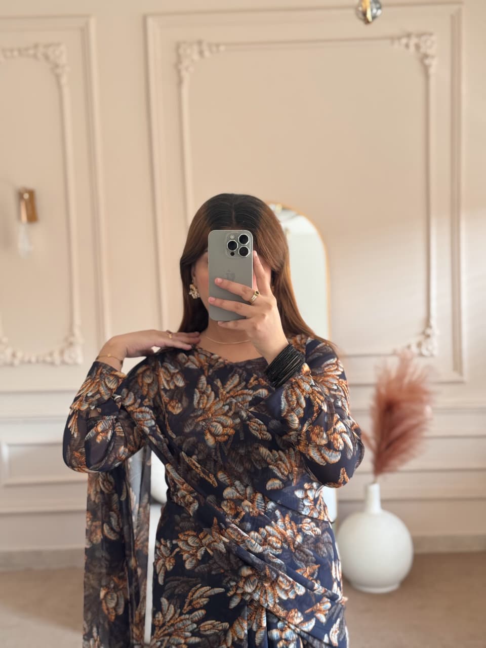 Elegant 2 in 1 Frock Saree