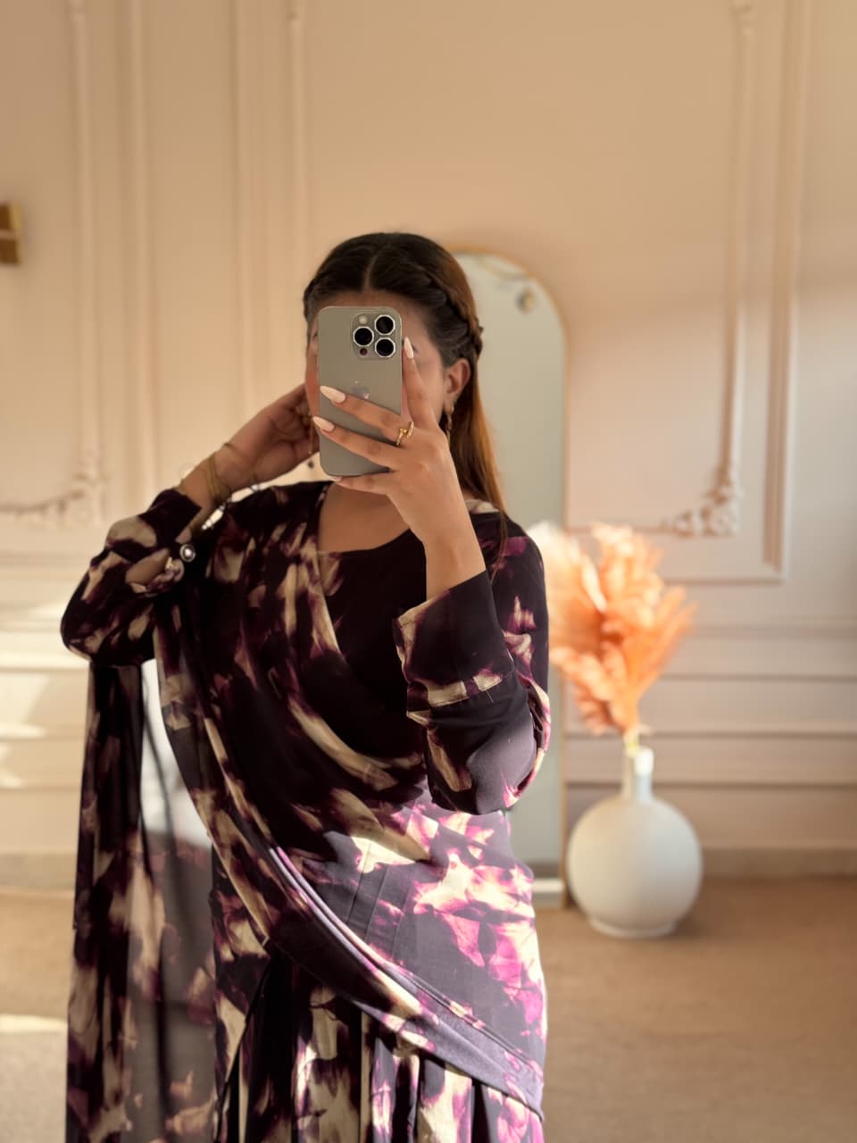 Elegant 2 in 1 Frock Saree