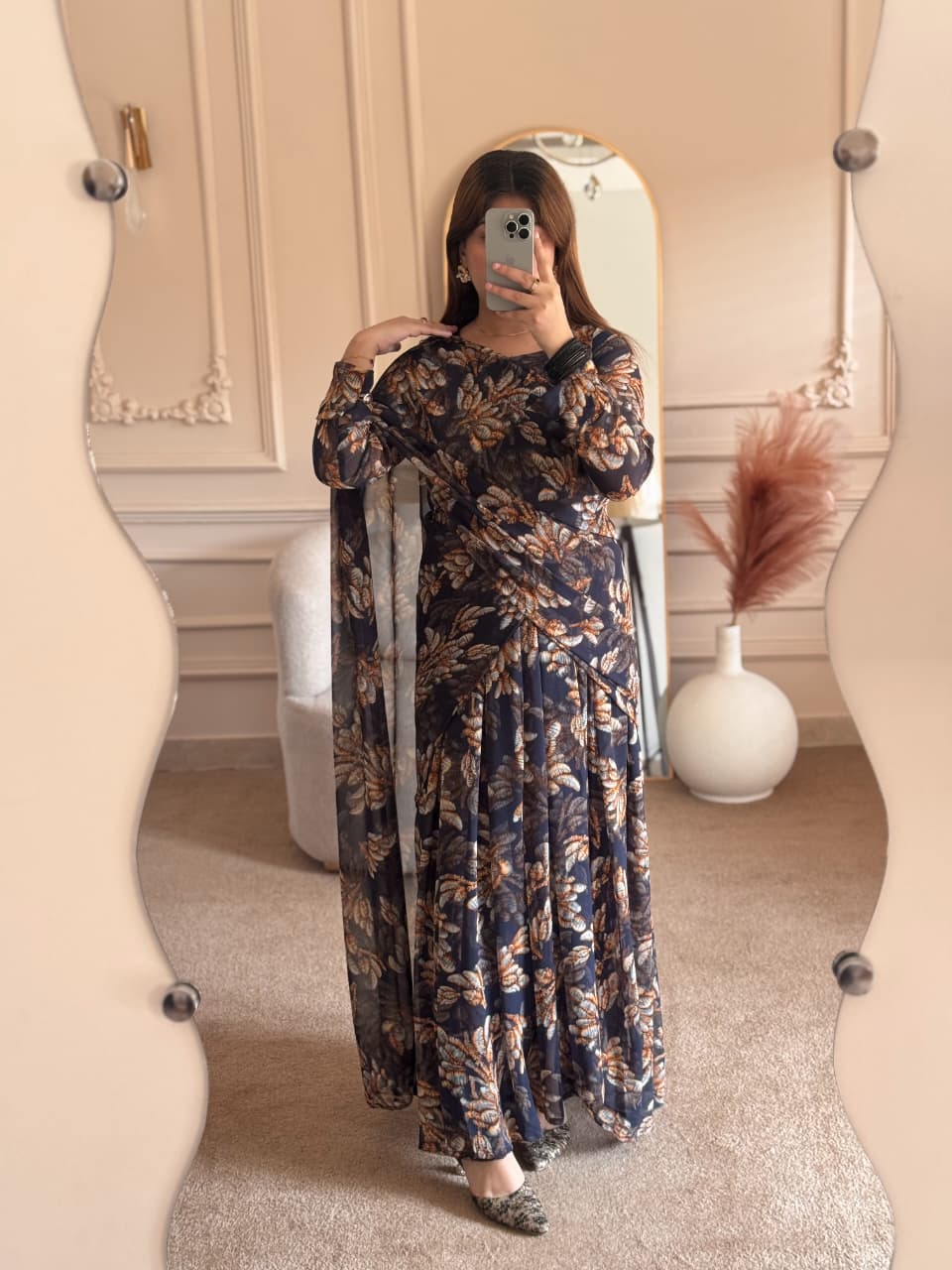 Elegant 2 in 1 Frock Saree