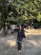 Embroidered Kurta Set & Farshi Shalwar