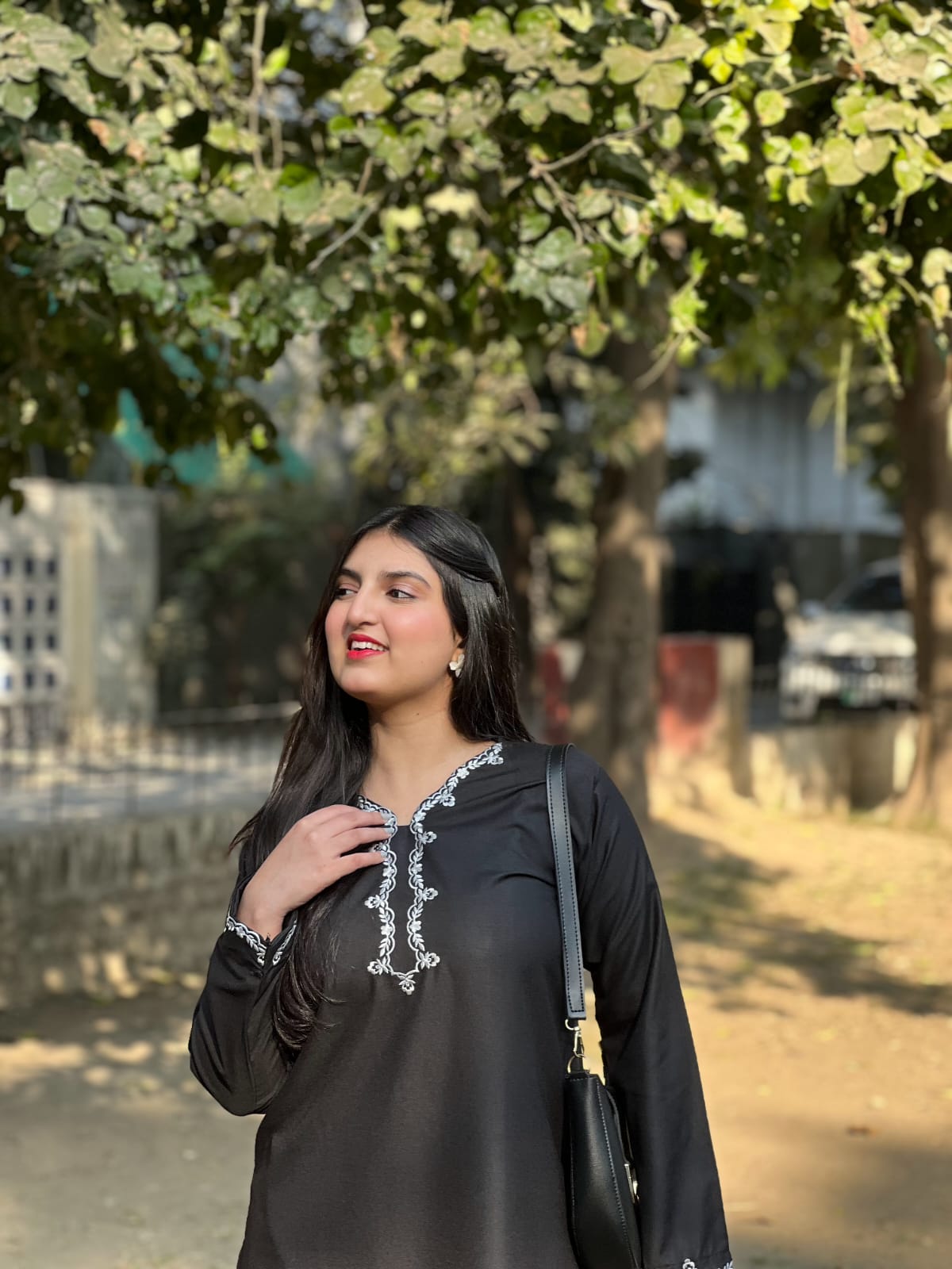 Embroidered Kurta Set & Farshi Shalwar