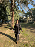 Embroidered Kurta Set & Farshi Shalwar