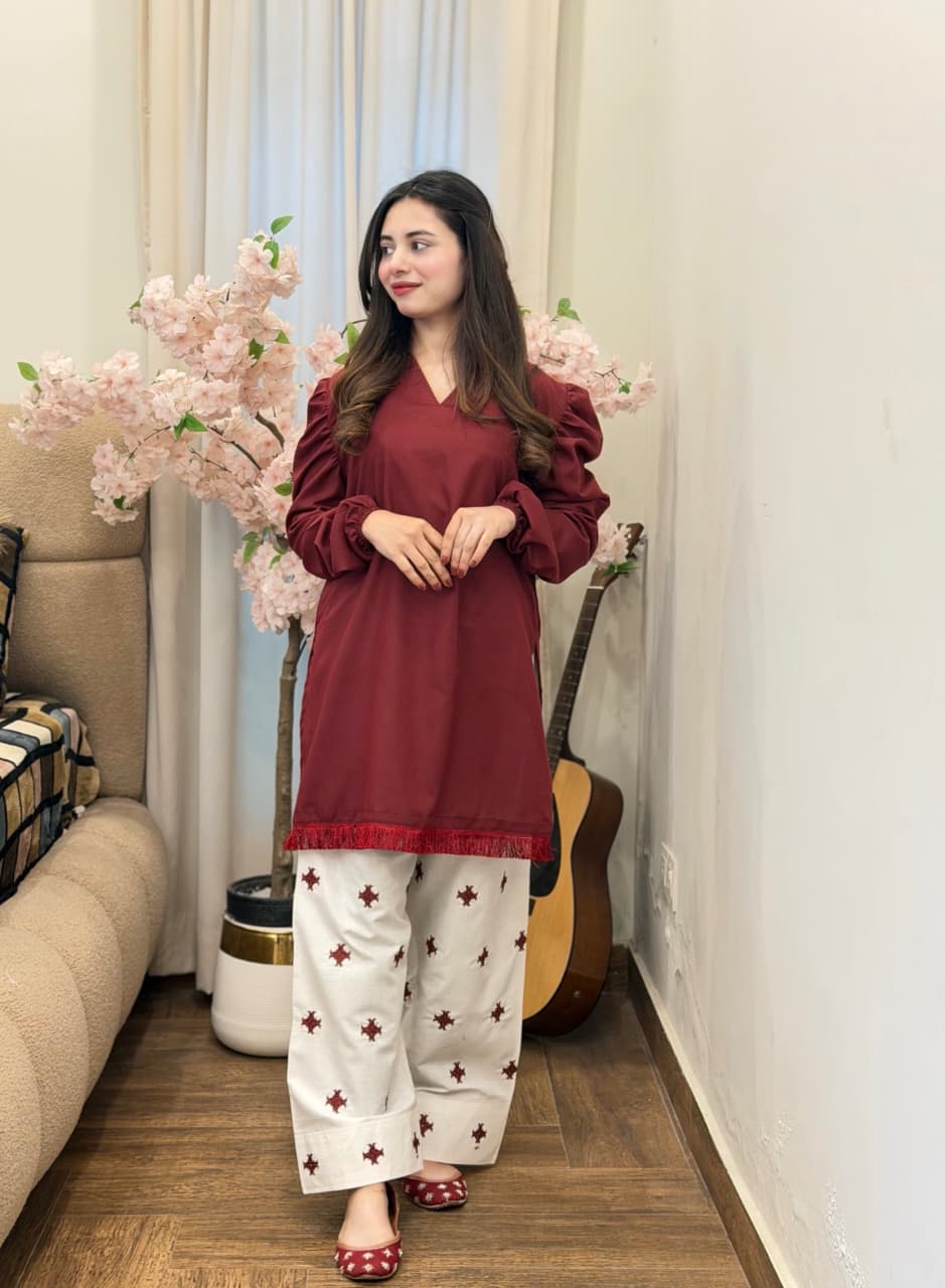 Zarnish Embroidered 2-Piece