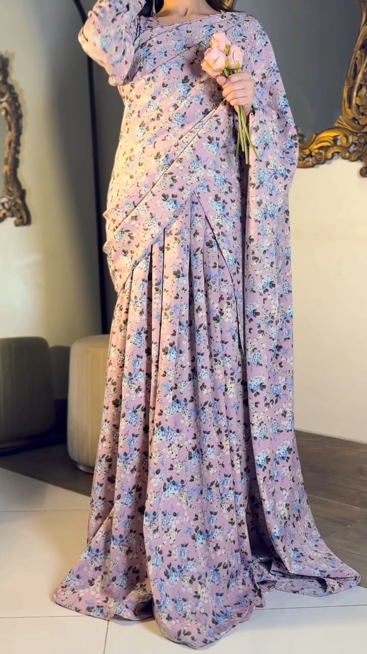 Elegant 2 in 1 Frock Saree