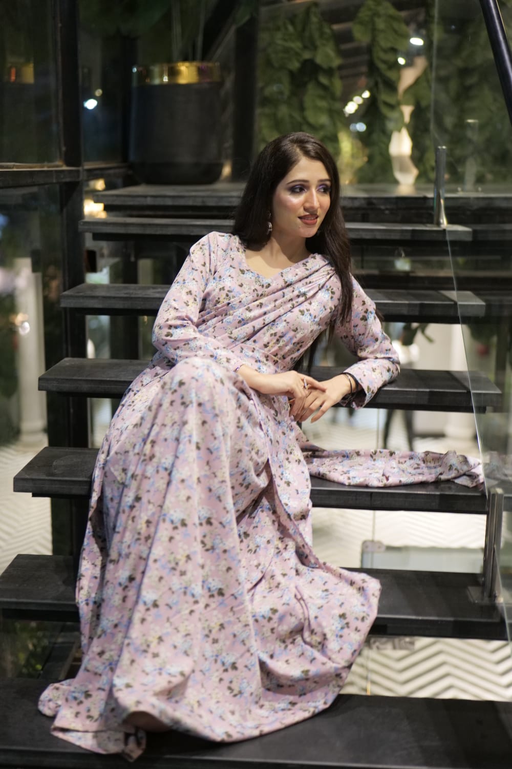 Elegant 2 in 1 Frock Saree