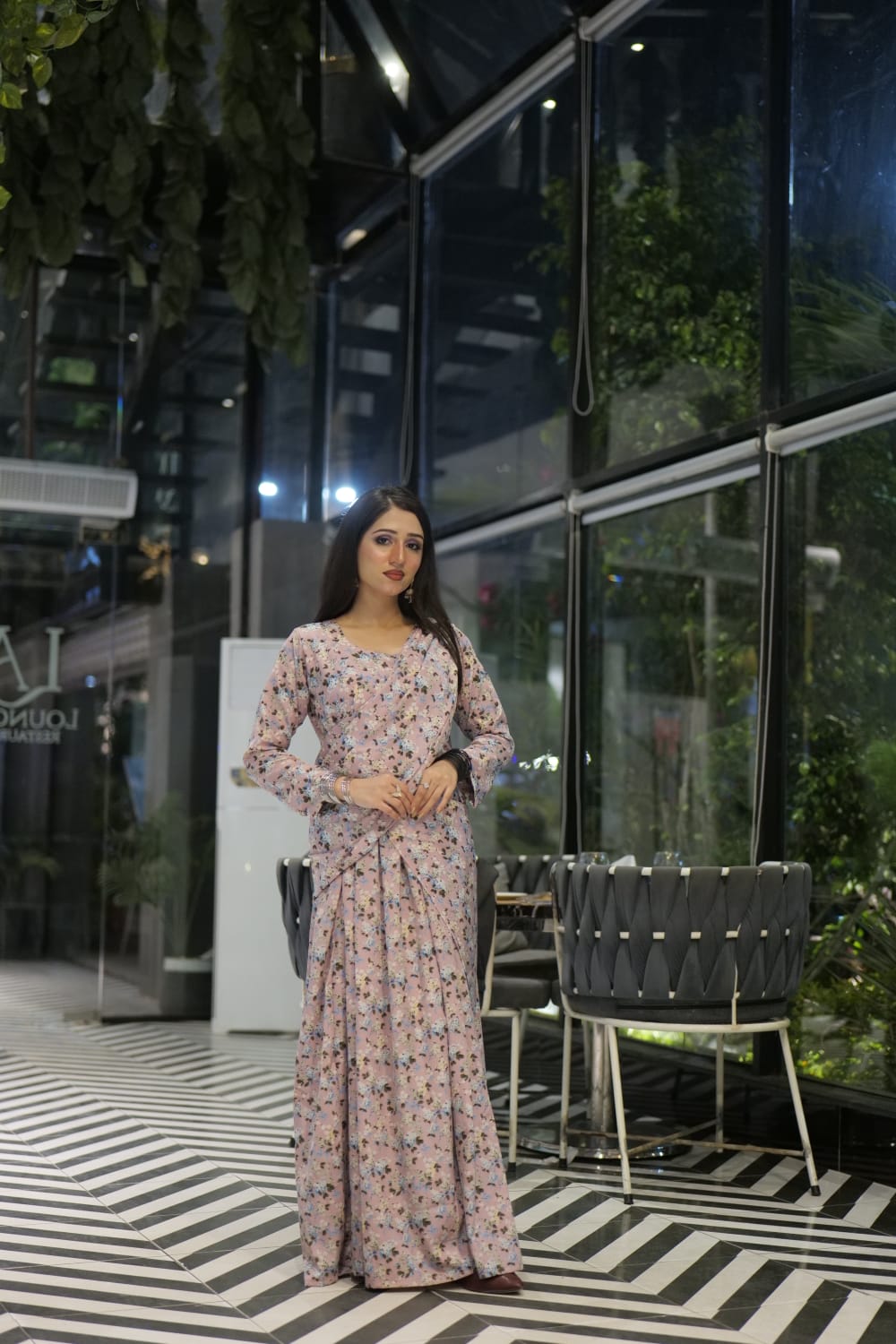 Elegant 2 in 1 Frock Saree