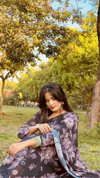 Elegant 2 in 1 Frock Saree