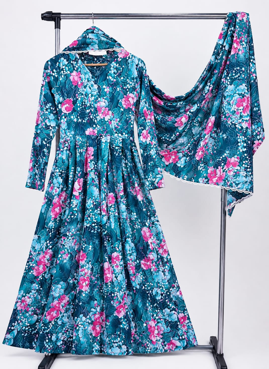 Chiffon Maxi with Same Dupatta