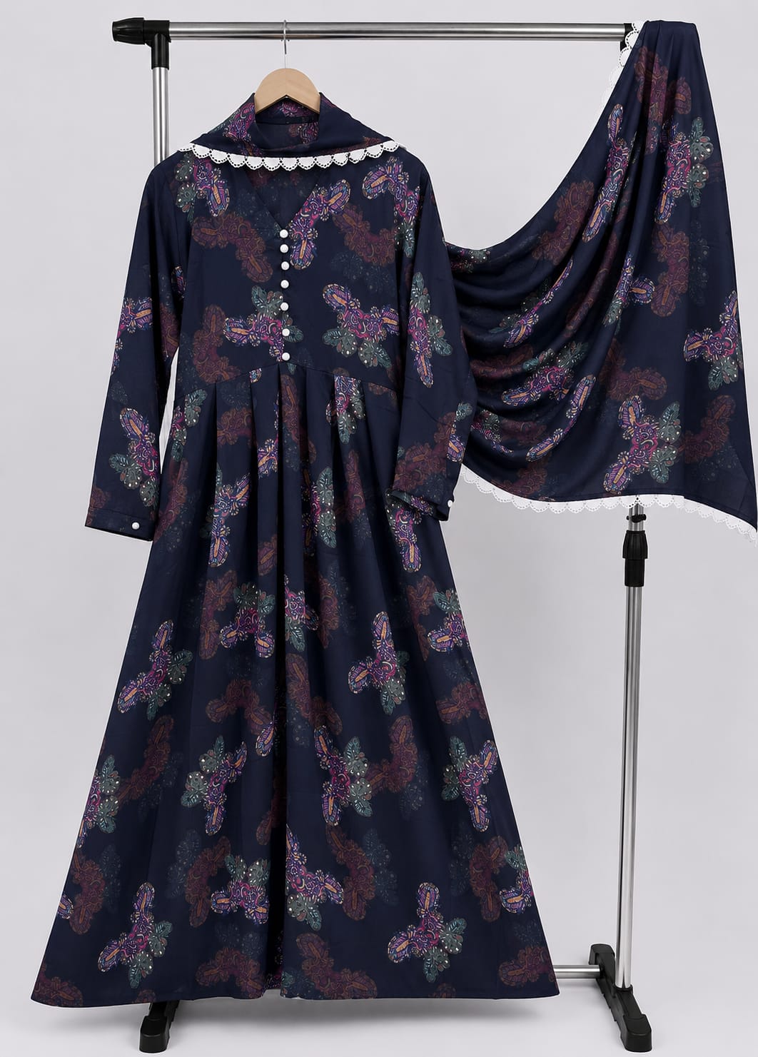 Chiffon Maxi with Same Dupatta