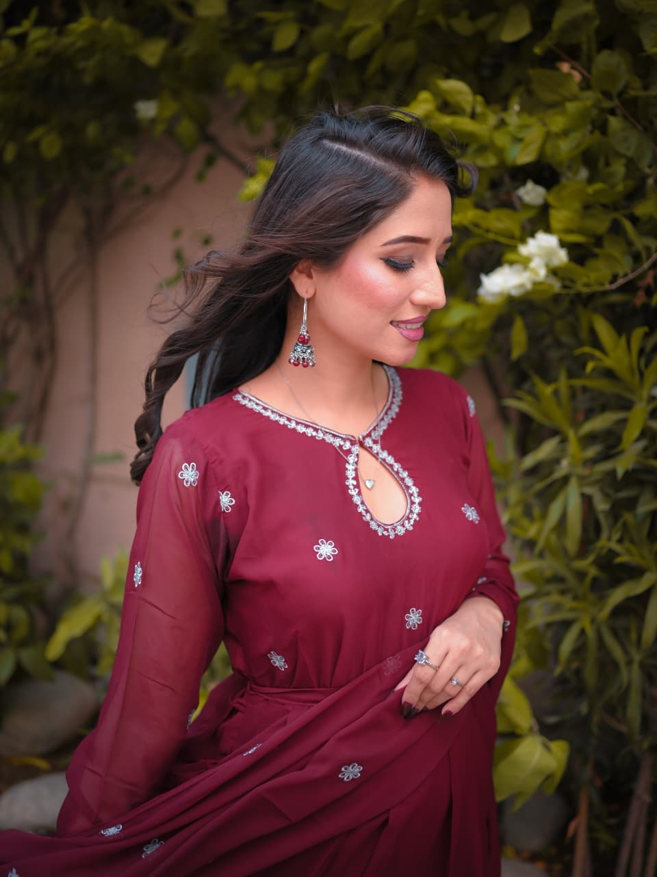 Noor-e-Shab Embroidered 3 Piece Frock