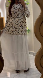 Midnight Bloom Skirt Set