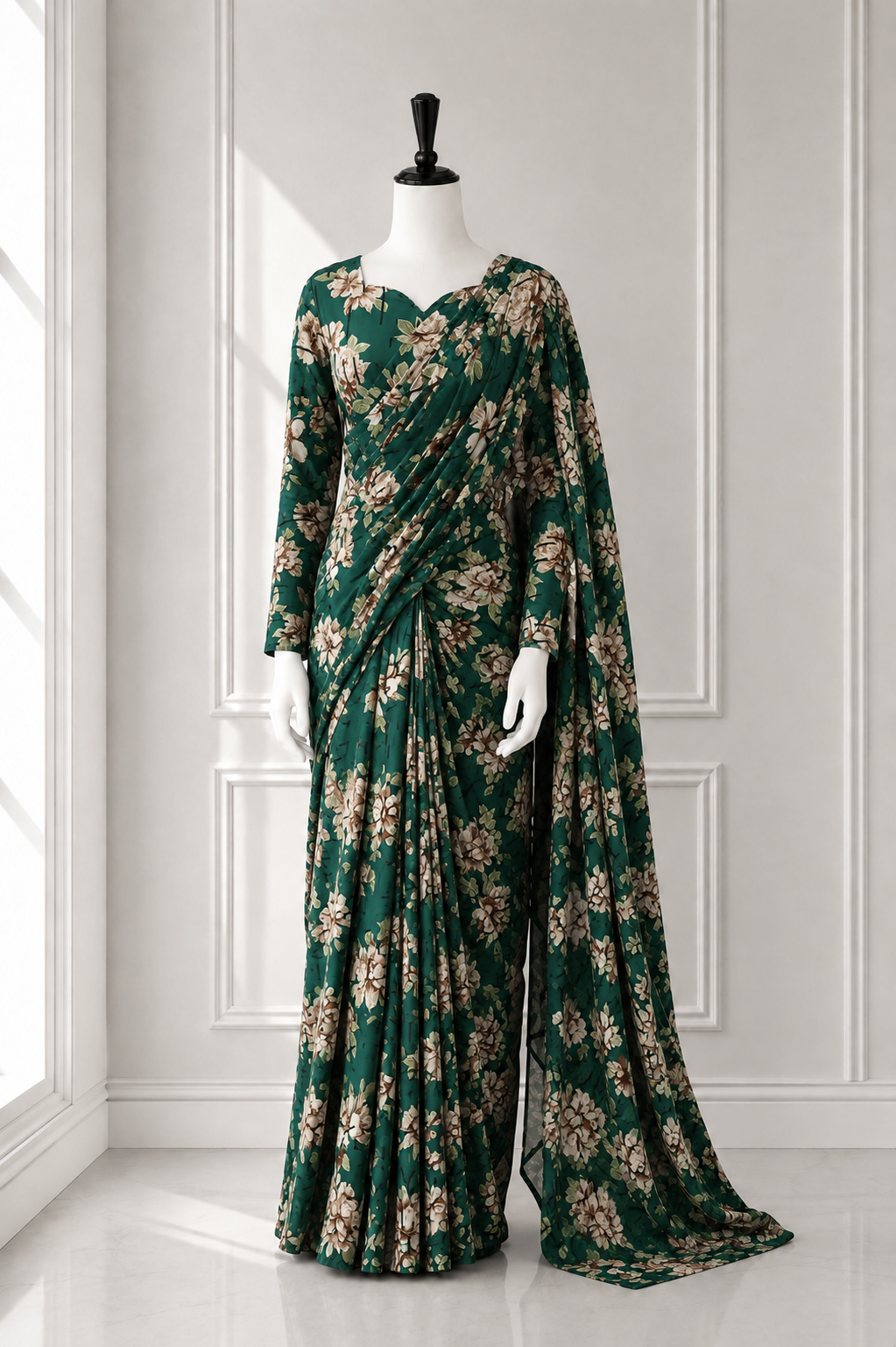 Elegant 2 in 1 Frock Saree