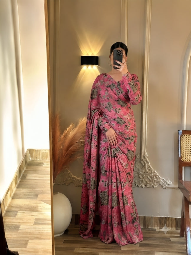 Elegant 2 in 1 Frock Saree