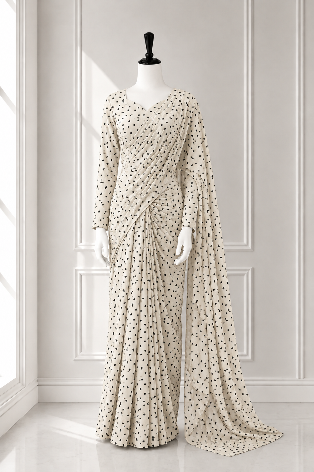 Elegant 2 in 1 Frock Saree