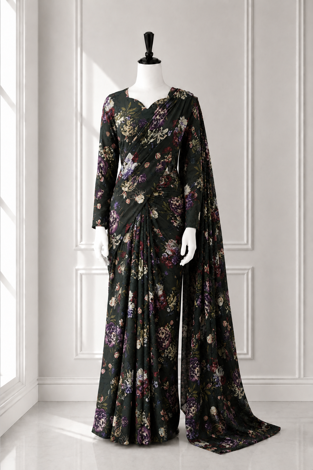 Elegant 2 in 1 Frock Saree