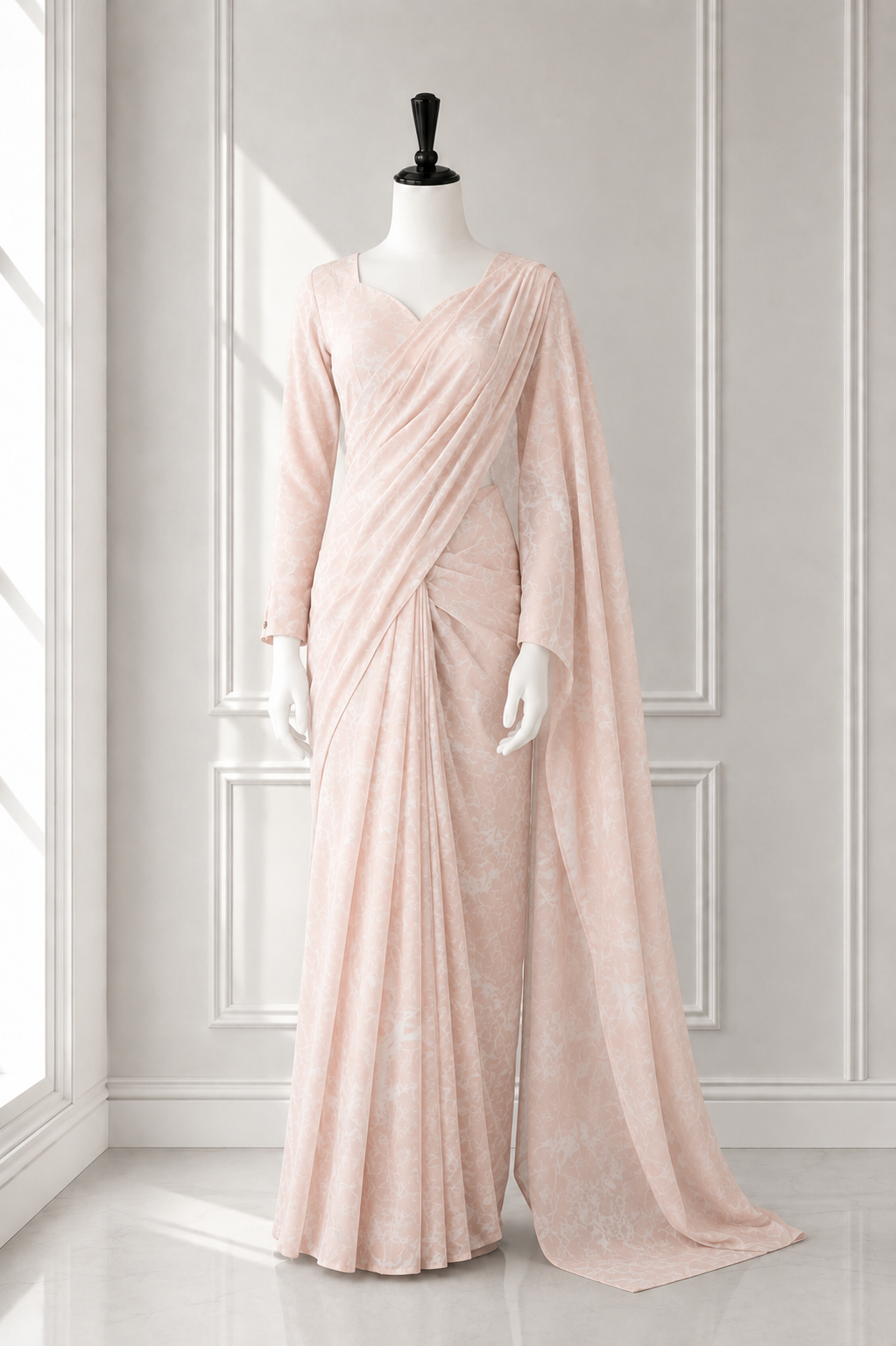 Elegant 2 in 1 Frock Saree
