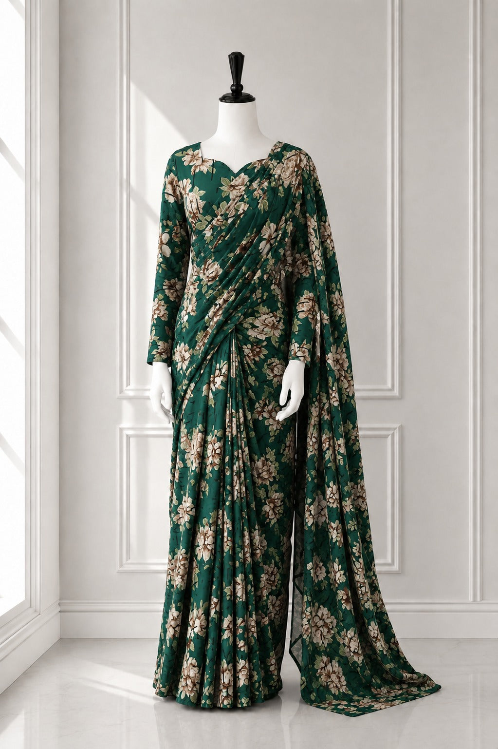 Elegant 2 in 1 Frock Saree