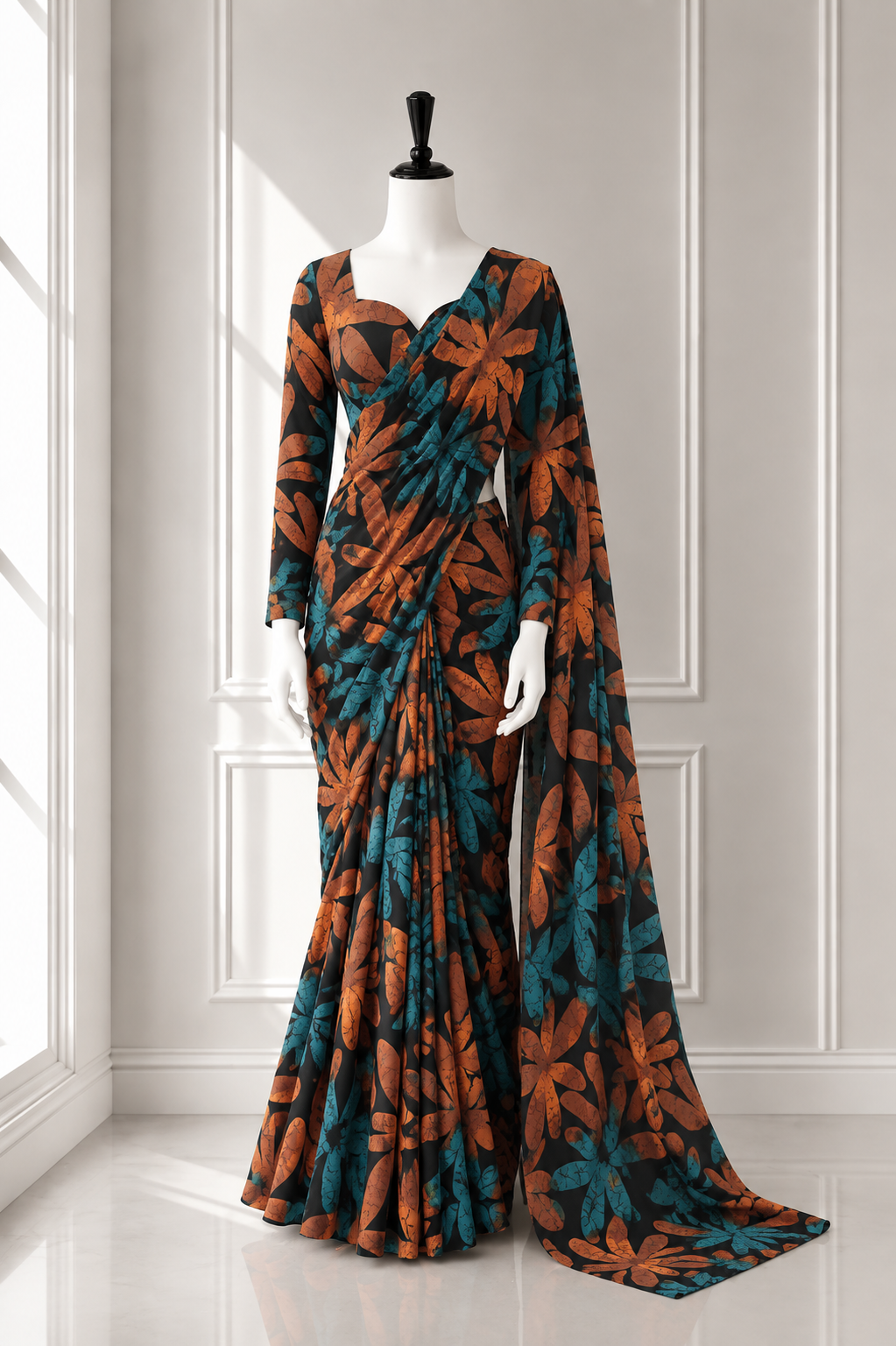 Elegant 2 in 1 Frock Saree