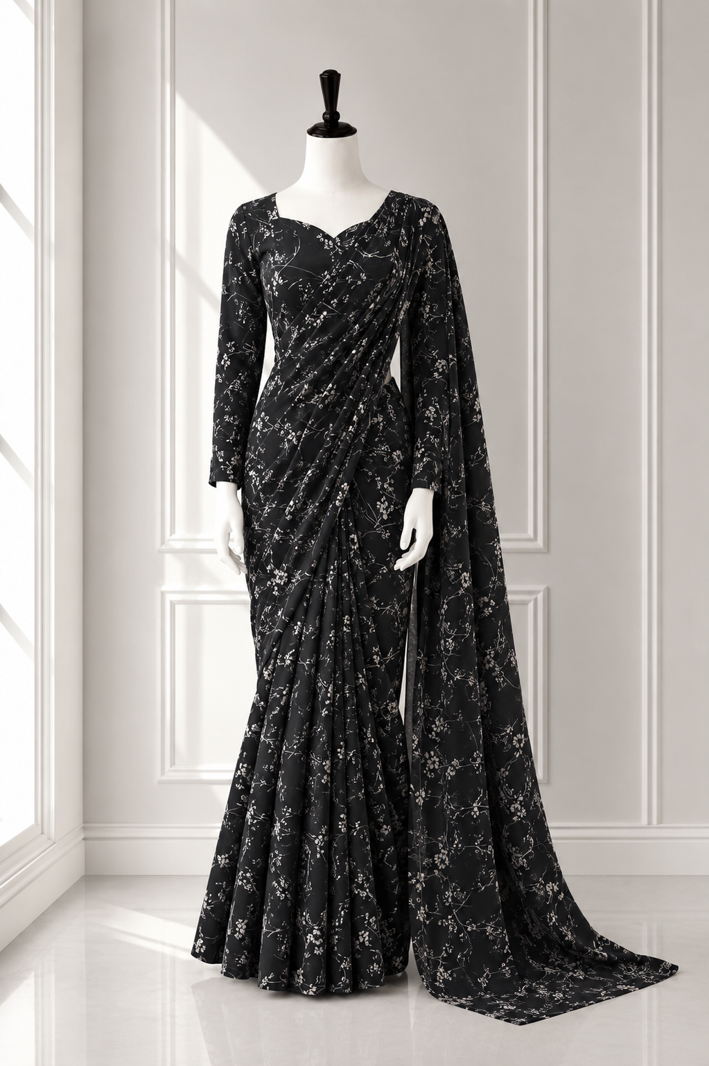 Elegant 2 in 1 Frock Saree